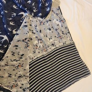 Bird and Floral Patterned Scarf from World Market NWT